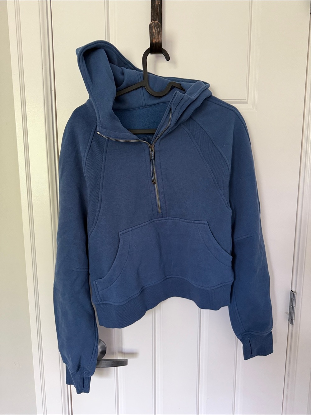lululemon athletica Half-Zip Hoodie in Dusty Blue